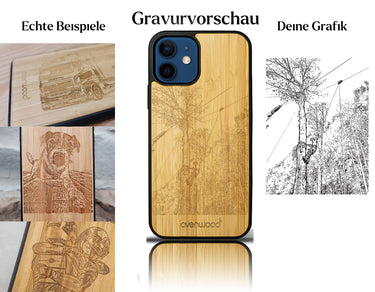 INDIVIDUELL iPhone 12 Bambus-Kunststoff